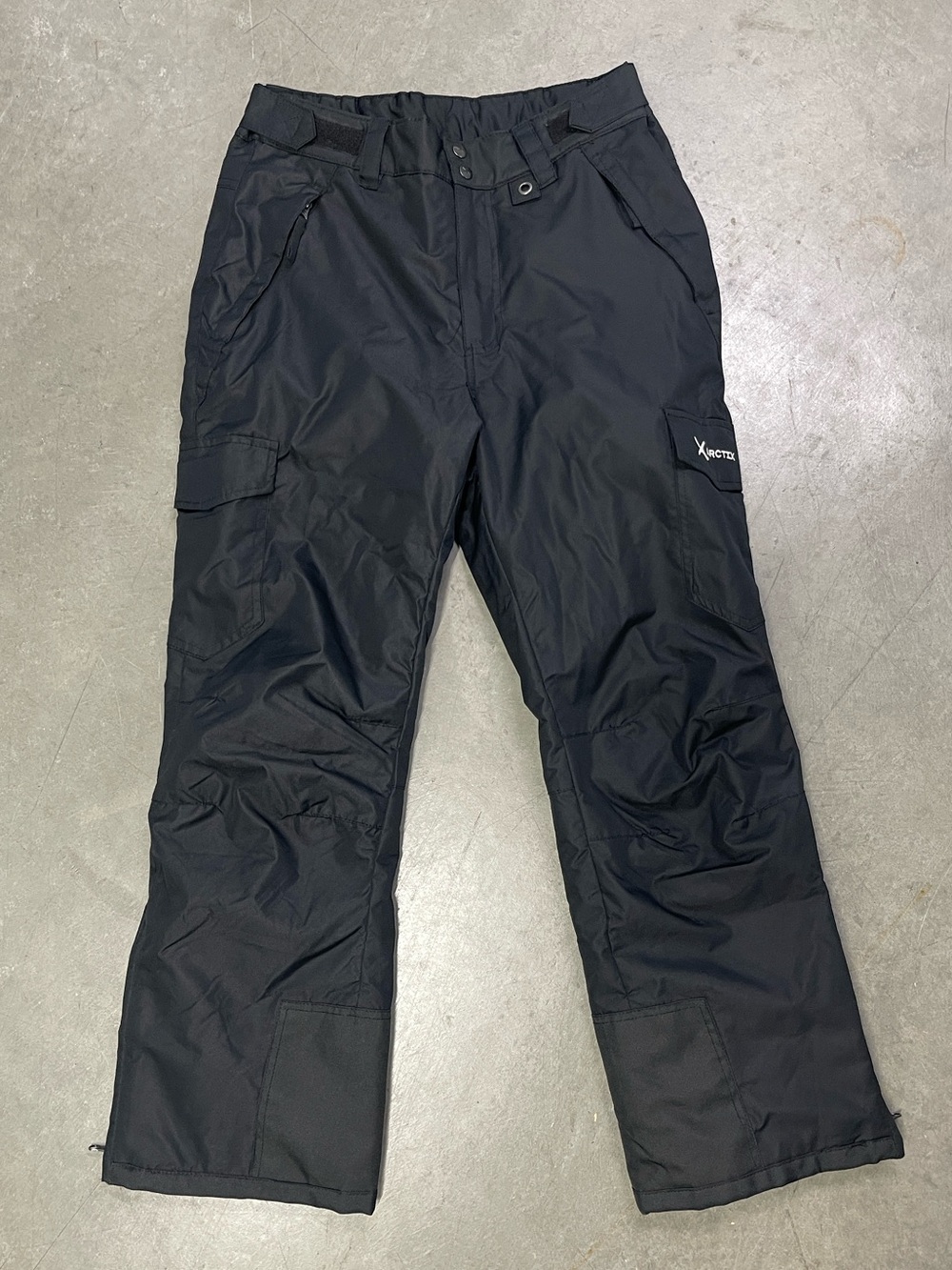 Arctix Men’s Black Insulated Snow Ski Pants Cargo Medium 32-34W 32L